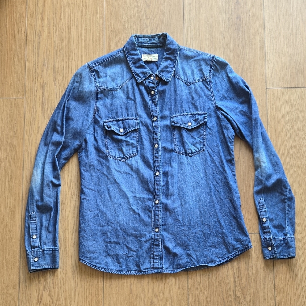 Lighweight Blue Denim Shirt